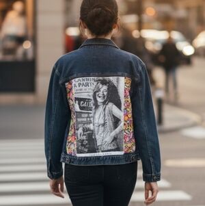 OOAK JANIS PEACE JEAN JACKET SM-LG